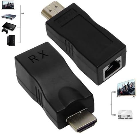 Adaptador extensor HDMI hasta 30m (Paquete de 2 piezas)