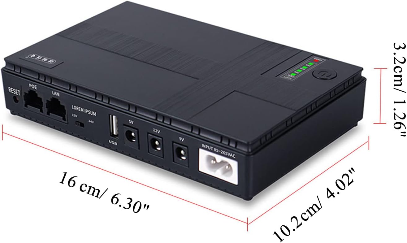 UPS portátil 12v/9v/5v para Router - Modem - Cámaras - Celulares y mas