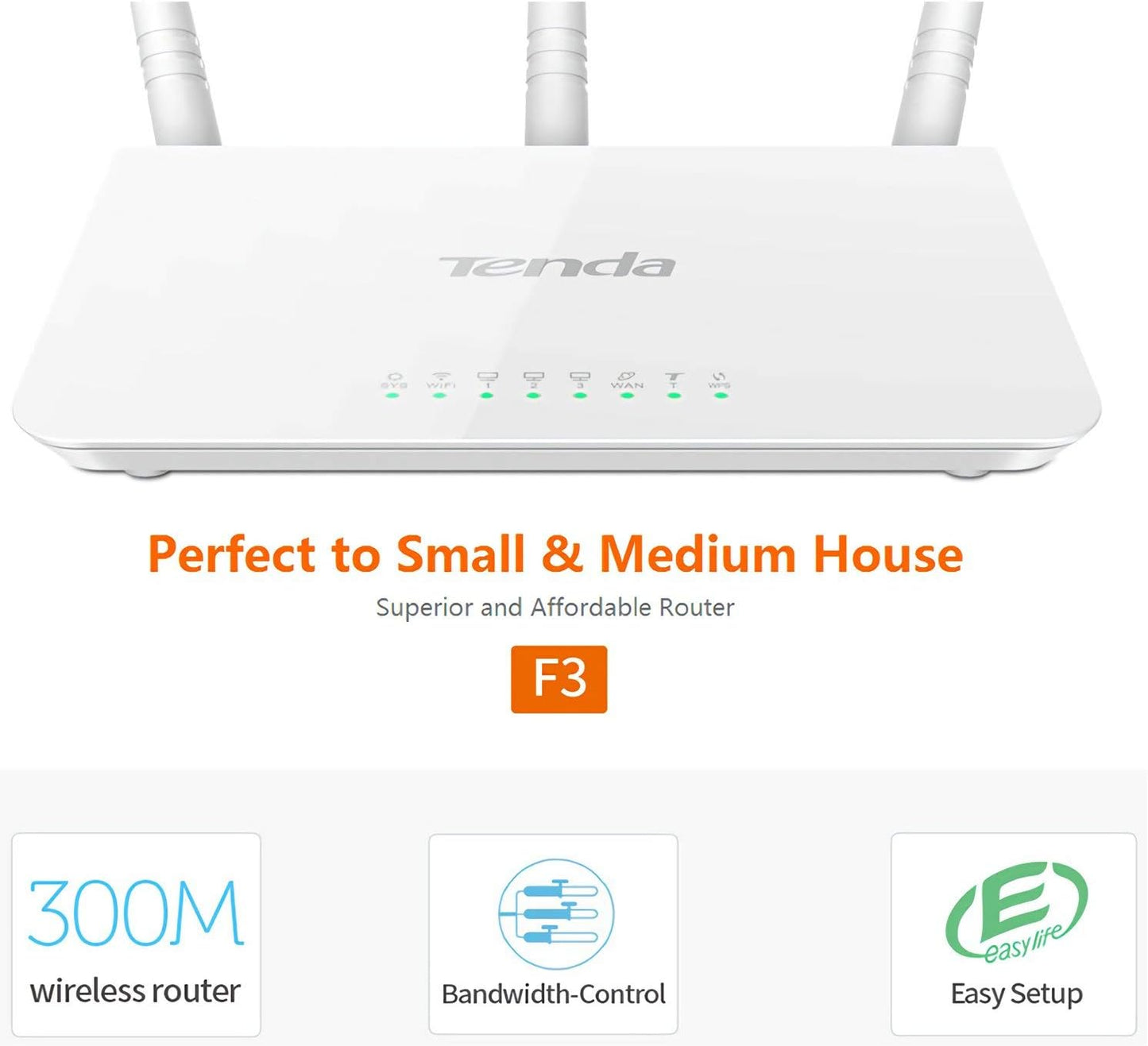 Router 3 en 1 Tenda F3 Repetidor Wifi - AP - Router