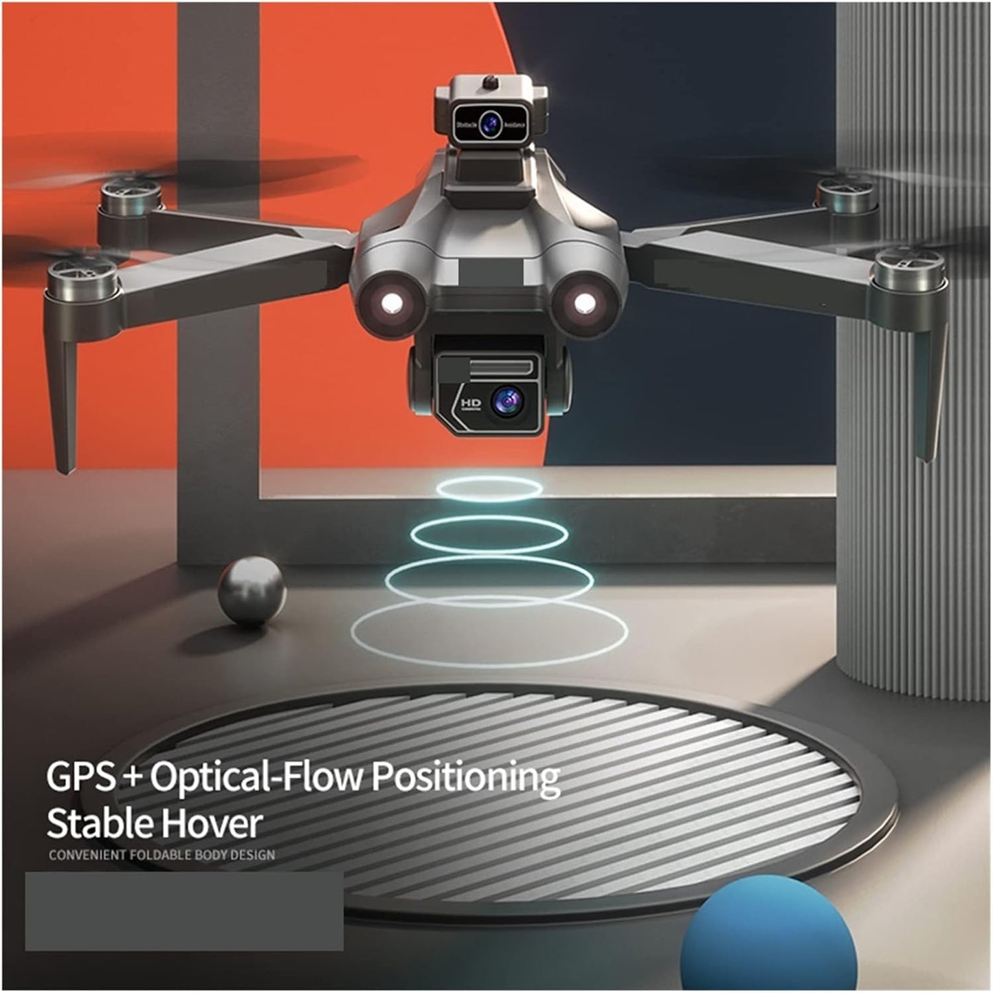 Dron GPS doble camara con Motores BRUSHLESS y sensor de obstaculos