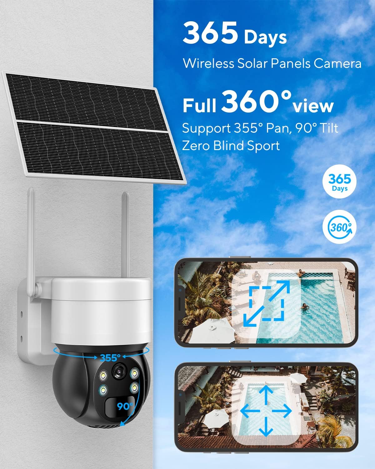 Camara Smart Wifi Recargable SOLAR