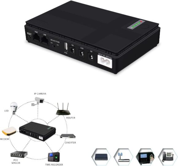UPS portátil 12v/9v/5v para Router - Modem - Cámaras - Celulares y mas - Imagen 2