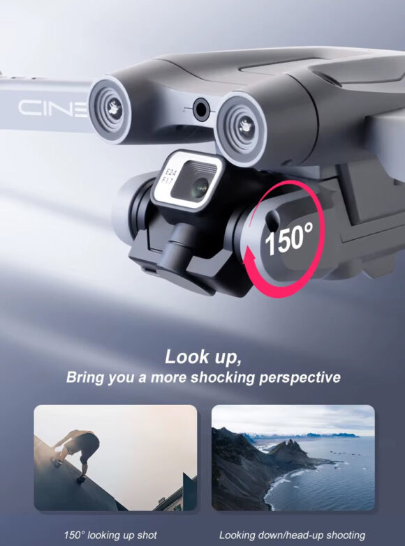 Dron doble camara wifi plegable con Sensores Multiples - Imagen 2