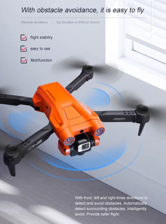 Dron doble camara wifi plegable con Sensores Multiples - Imagen 3