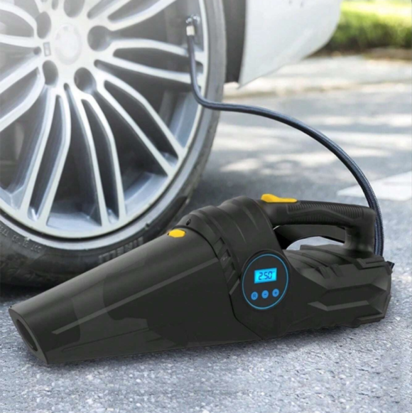 Aspiradora e Inflador de neumaticos 3 en 1 con pantalla digital para vehiculos - Imagen 3