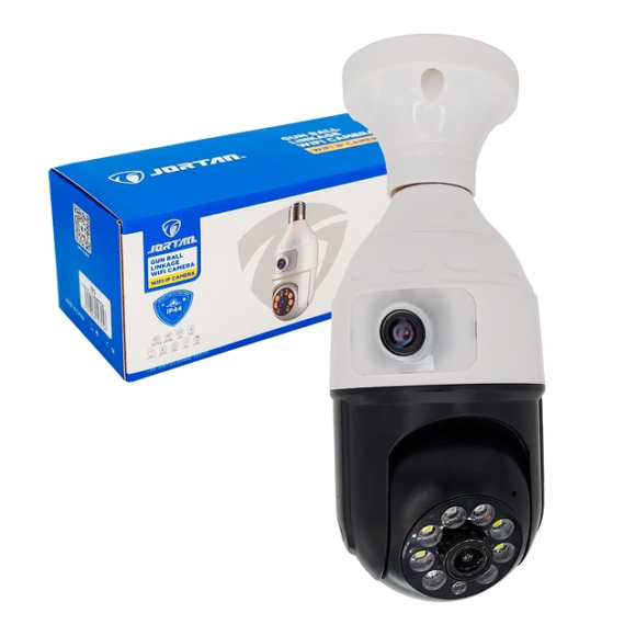Camara smart wifi tipo bombillo Doble lente PTZ